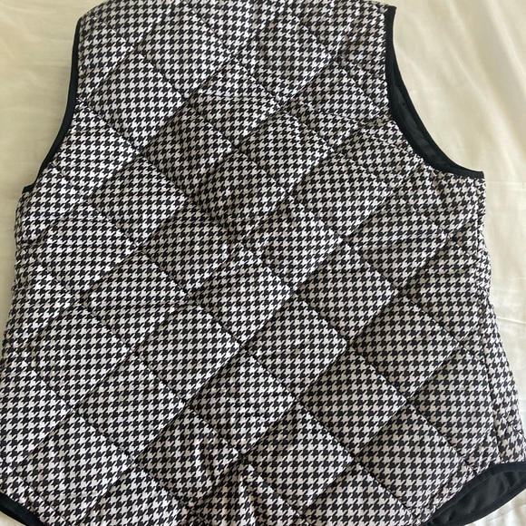 JCREW small insulated black and white vest with pockets - Picture 4 of 4